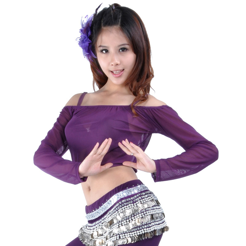 Dancewear Polyester Belly Dance Tops For ladies More Colors